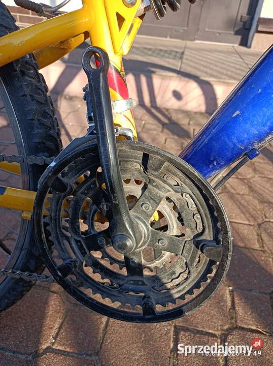 Rower młodzieżowy z amortyzatorami przód tył Łomianki