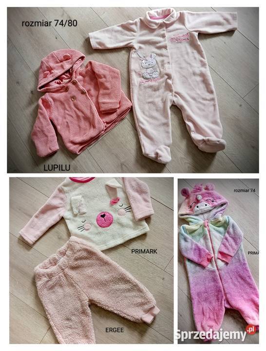 Zestaw zimowych ubranek dziewczęcych rozmiar 74 różowy Nysa