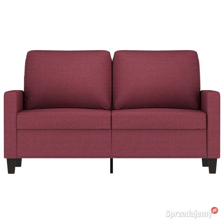 Sofa 2osobowa winna czerwień 120 tapicerowana