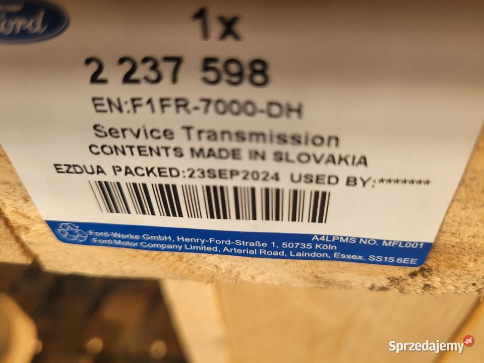 Skrzynia biegów Ford F1FR7000DH 2237598 6DCT450 mazowieckie Radom