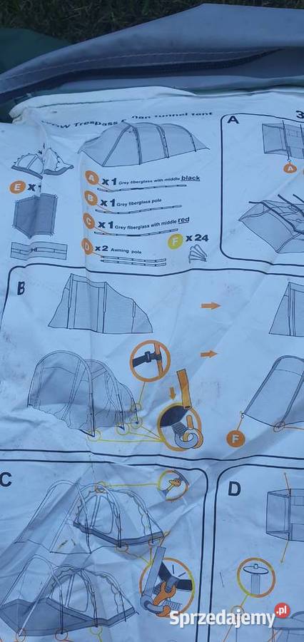 Duży Niemiecki namiot 6 osobowy 2 sypialnie lubuskie Zielona Góra