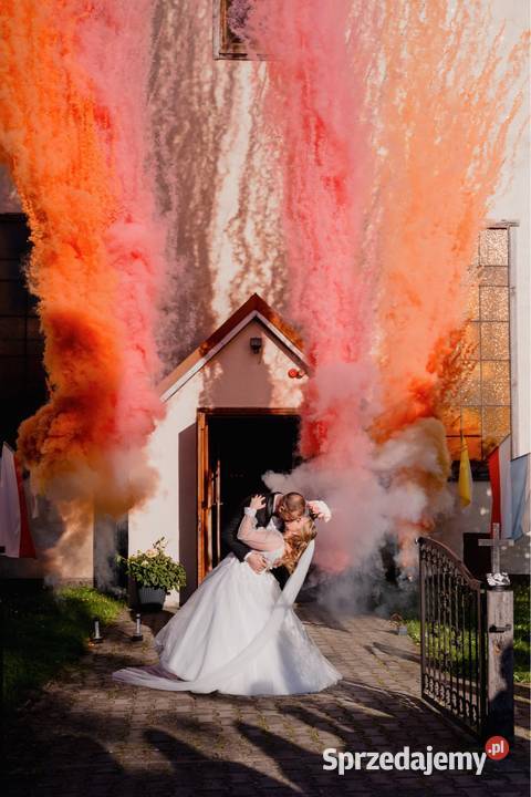 Kolorowe miny dymne ślub wesele atrakcje Gorzów Wielkopolski