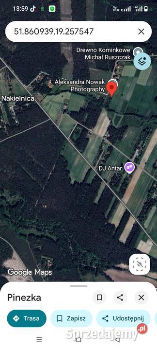 Działka budowlana 940m gmina Aleksandrów Łódzki Zgierz