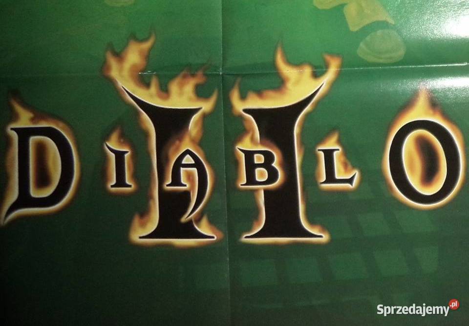 2 plakaty Diablo 2 II Blizard Cd projekt 2000