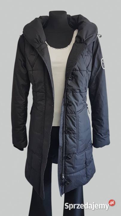 Damska kurtka zimowa puchowa pikowana czarna Chrzanów sprzedam