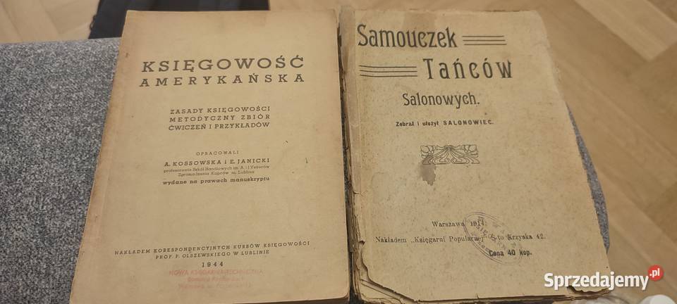 Dwie Stare książki Księgowość i Samouczek Tańca Warszawa