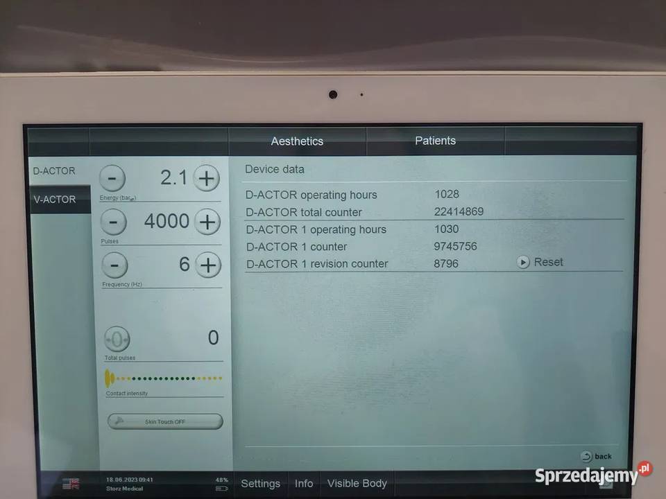 Storz Medical AG Fala uderzeniowa akustyczna Fryzjerstwo i kosmetyka Bydgoszcz