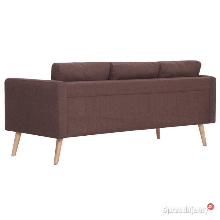 3osobowa sofa tapicerowana tkaniną brązowa mazowieckie Warszawa