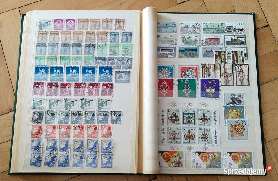 5 klaserów znaczków i kopert Kalisz