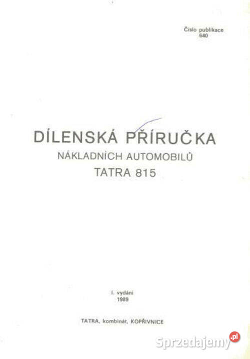 TATRA 815 instrukcja napraw