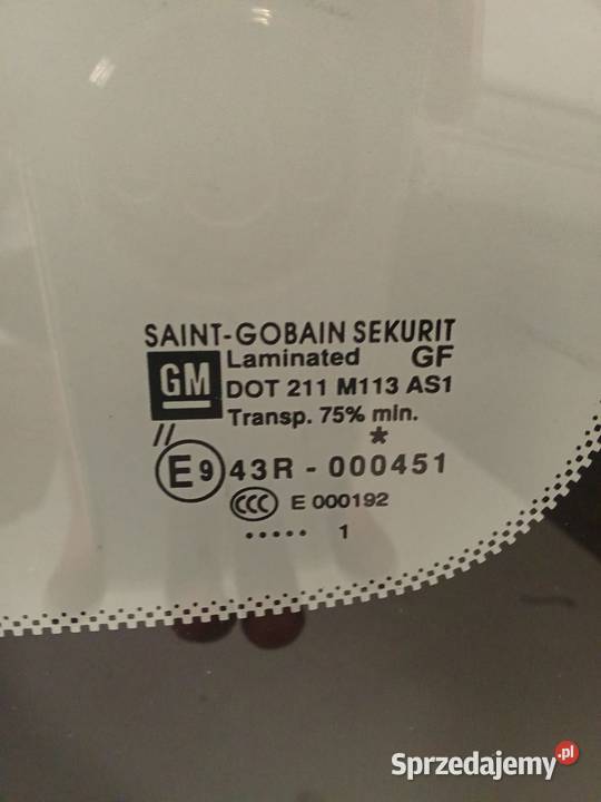 Szyba Przednia Opel Meriva 10 Oryginał Zielona Bralin