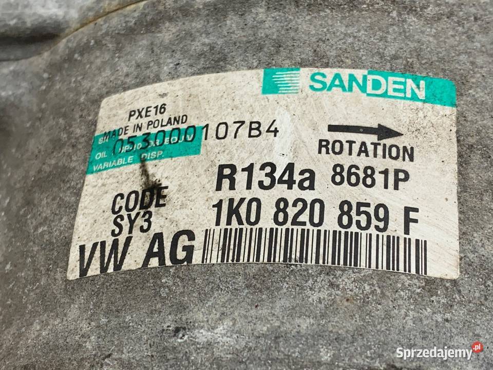 SPRĘŻARKA KLIMATYZACJI VW PASSAT B6 1K0820859F podkarpackie