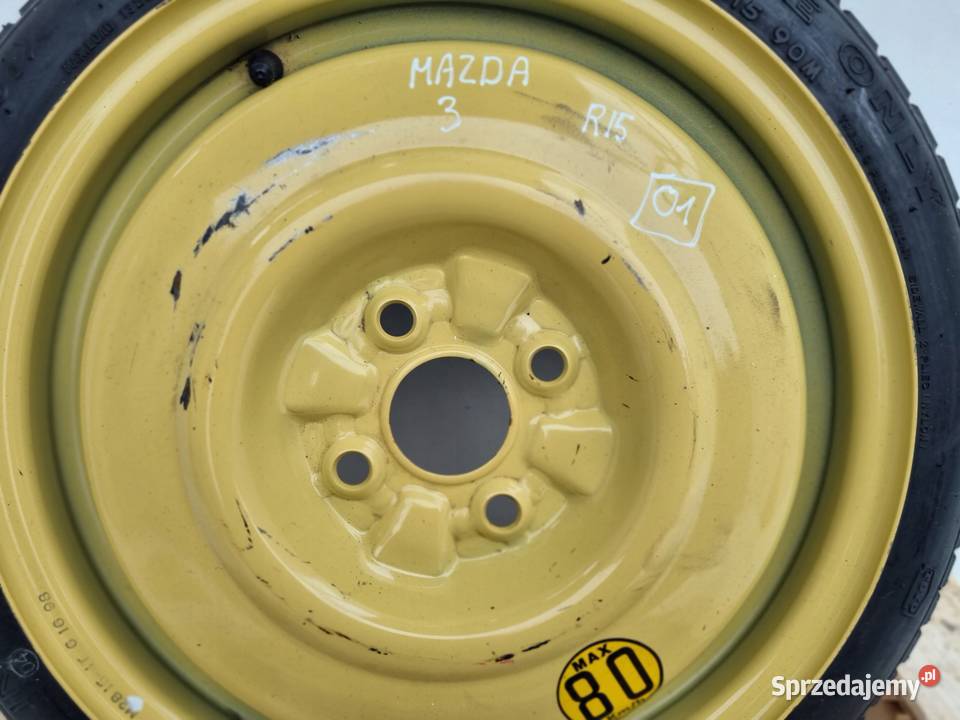 KOŁO ZAPASOWE 11570 R15 DOJAZDOWE Mazda 3 II BL Rudka