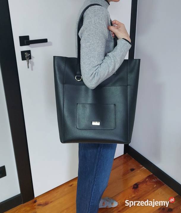 torebka Peterson czarna shopperka skóra Poznań