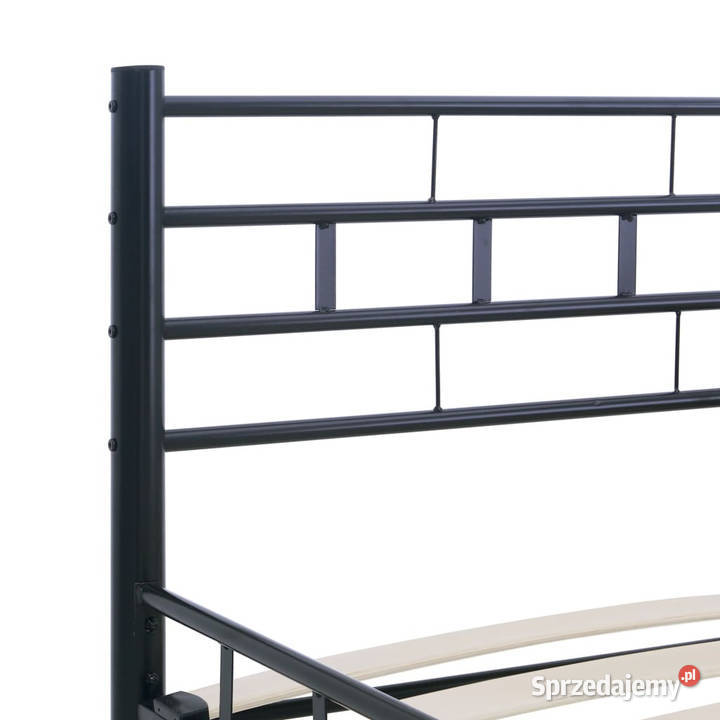 Rama łóżka czarna stal 140 x 200 WM285278 Łóżka Warszawa