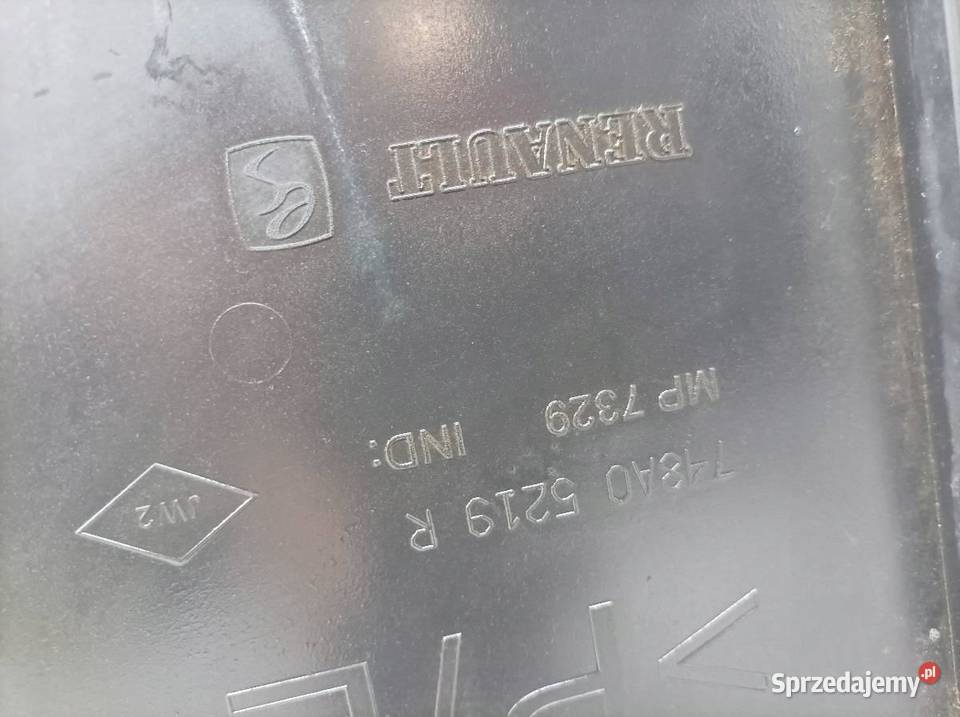 OSŁONA PŁYTA PODWOZIA POD ZDERZAK PRAWY TYŁ osobowe