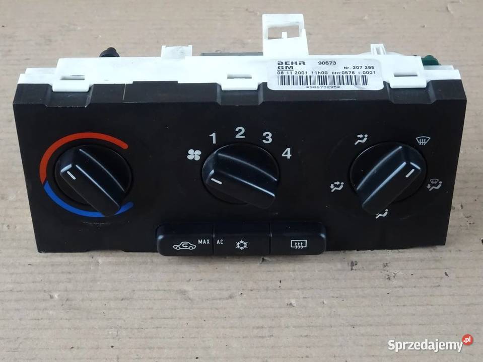 Panel klimatyzacji Astra G bertone coupe cabrio Panele sterowania, przełączniki Parcice