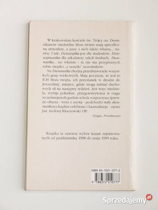 Stacja Dwunastka Jan Andrzej Kłoczowski Autograf wiara, duchowość Kraków