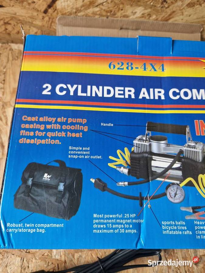 KOMPRESOR SAMOCHODOWY DWUTŁOKOWY 12V 135V wielkopolskie Głogowa