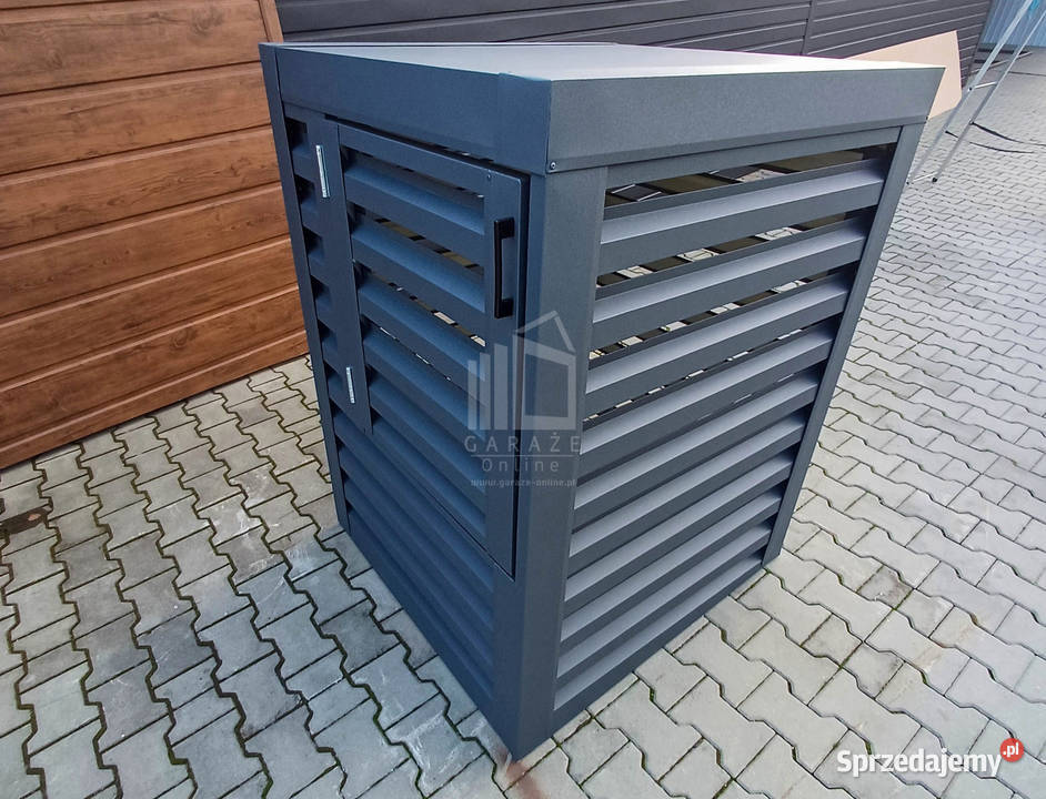 Osłona pompy ciepła 70x70x110 antracyt Zabudowa Kielce