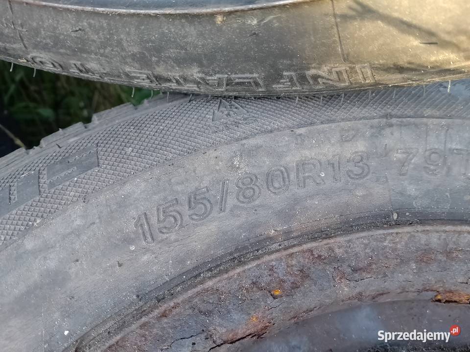Koła z oponami zimowymi 15580r13 4x100 Koła i felgi Szamocin