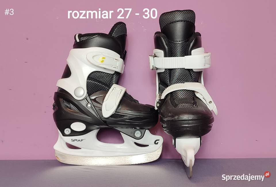 Łyżwy regulowane GRAF dzieci rozmiar 27 28 29 30