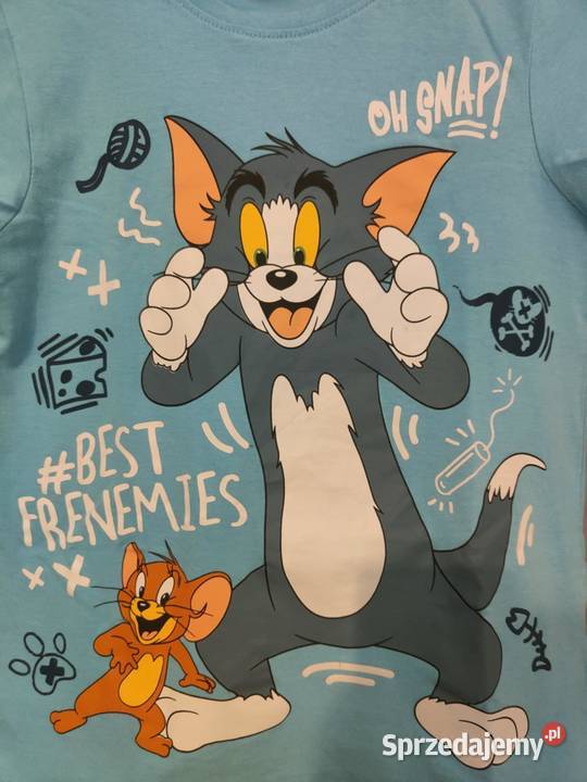 Tshirt chłopięcy z Tom Jerry z krótkim rękawem Warszawa sprzedam
