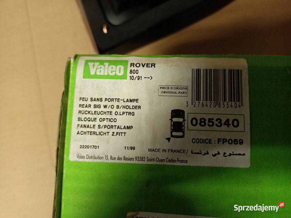 LAMPA TYŁ TYLNA LEWA ROVER 800 1991 VALEO Skarżysko-Kamienna