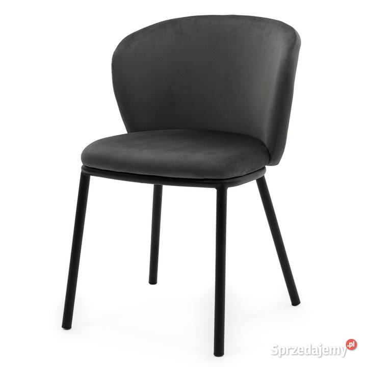 Szare Krzesło Tapicerowane Bari Wysyłka 24H wielkopolskie Tarchały Małe