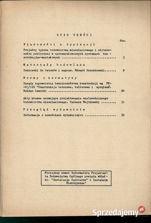 Informator projektanta budownictwa ogólnego Czasopisma Łódź