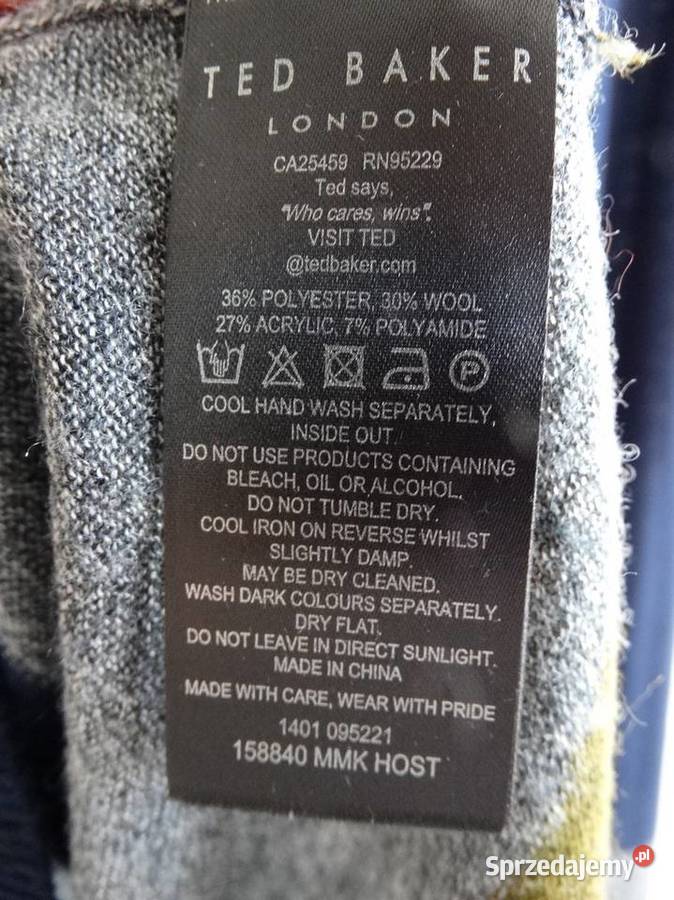 Sweter Wełniany Granatowy Crew Neck Pulower Swetry i golfy Łomża