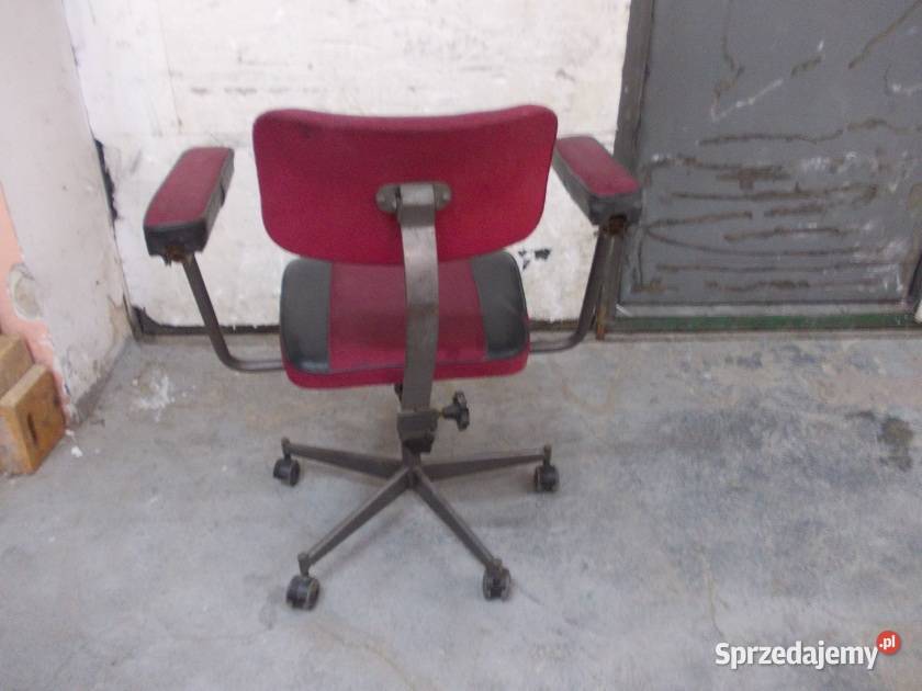 Stare industrialne krzesło lekarskie Bielsko-Biała