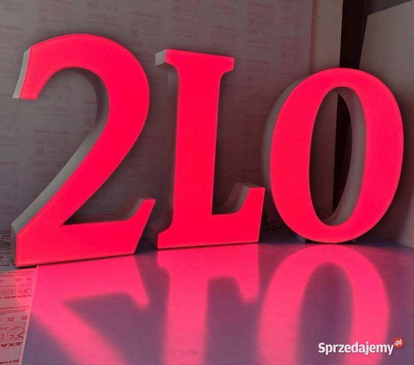 Litery LED podświetlane reklama 3D Rawicz