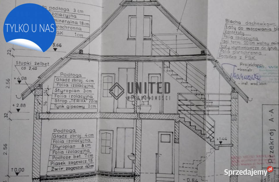 Dom wolnostojący Wrocław Wojnów 500m2 Sprzedaż Sprzedaż