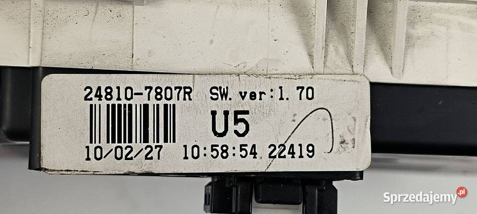 LICZNIK ZEGAR RENAULT KOLEOS 248107807R