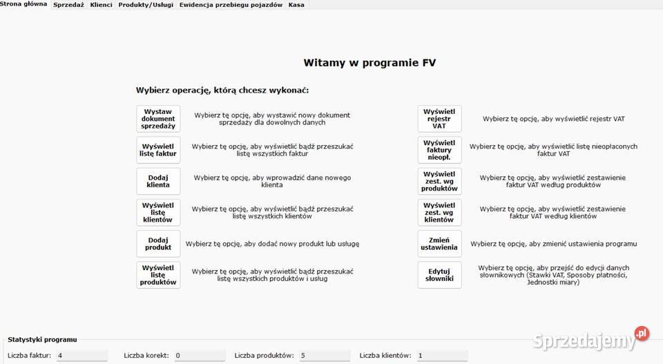 Program do faktur licencja dożywotnia łódzkie Łódź sprzedam