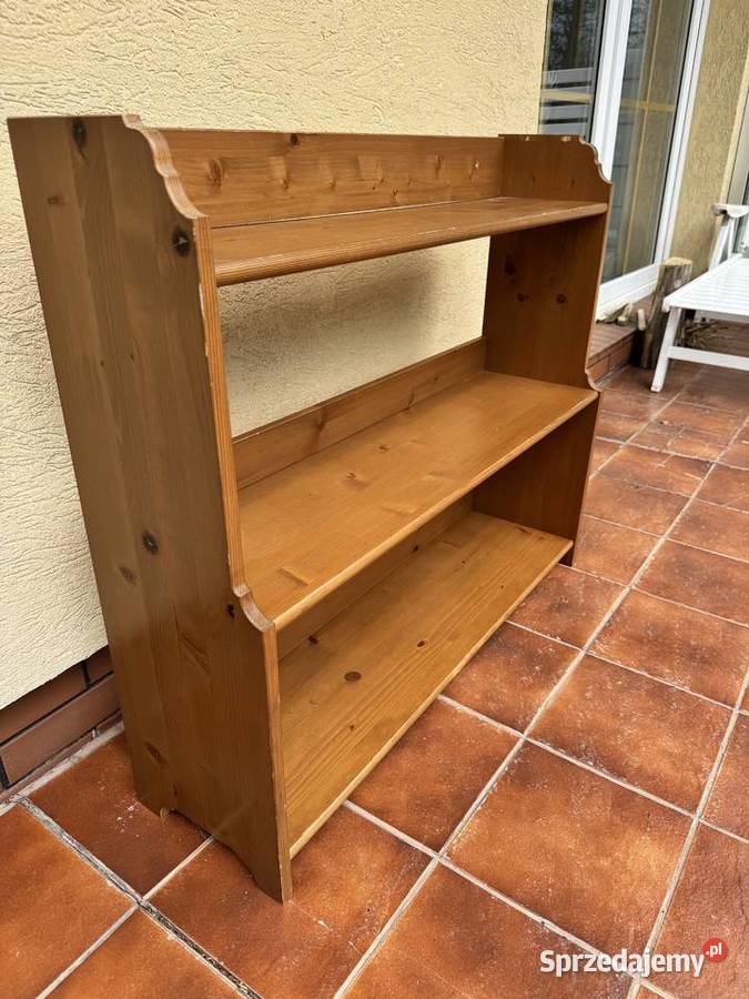 Półka drewniana Leksvik stojąca regał półki Ikea Dom i Ogród Garwolin