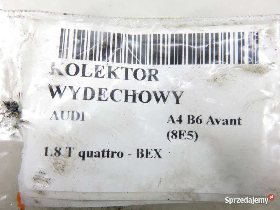KOLEKTOR WYDECHOWY AUDI A4 B6 18 T BEX małopolskie