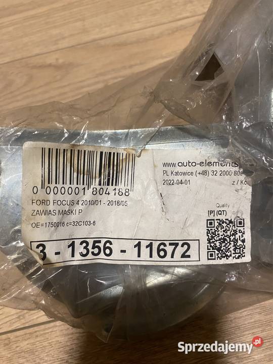 Nowy zawias maski Ford Fokus MK3 Kuga MK2 zawiasy Jasienica