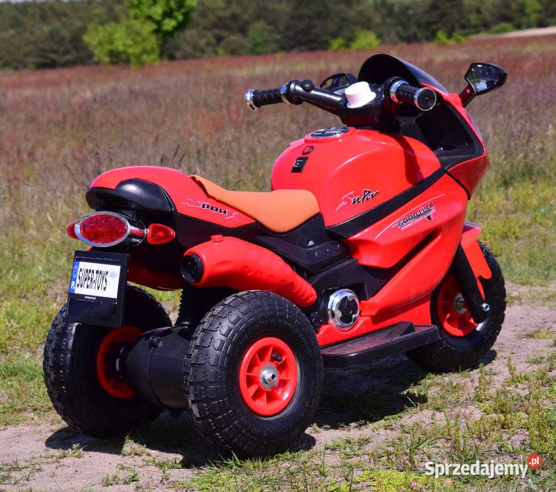 Autko motorek MOTOR 3KOŁOWY wydech na akumulator Myszków