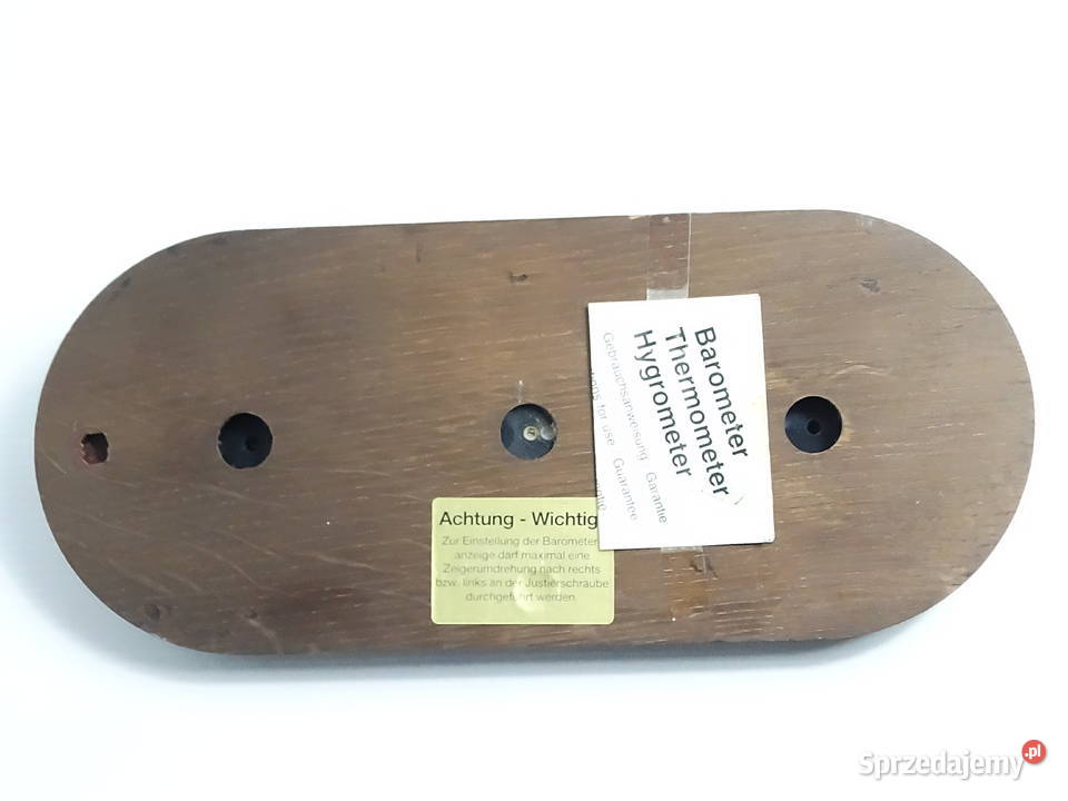 Stylowa Stacja Pogody Vintage Barometr Termometr Biłgoraj