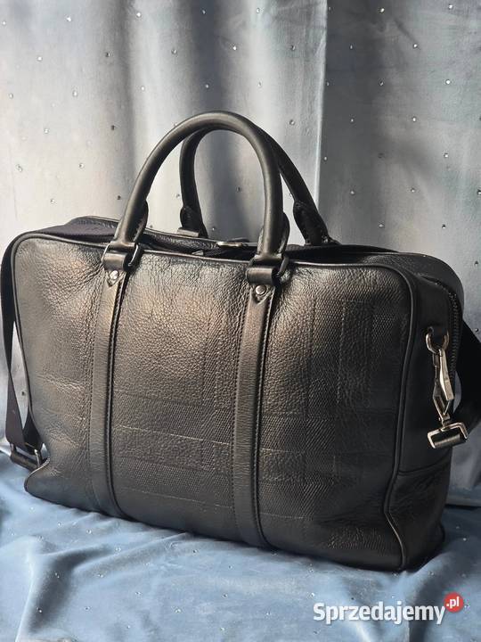 Aktówka Burberry Grain Check Maxwell Warszawa