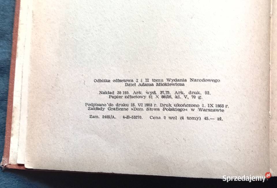 Adam Mickiewicz Dieła poetyckie tom III Koźminek