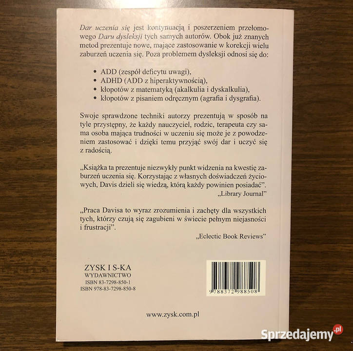 Dar uczenia się Ronald D Davis Eldon M Braun mazowieckie