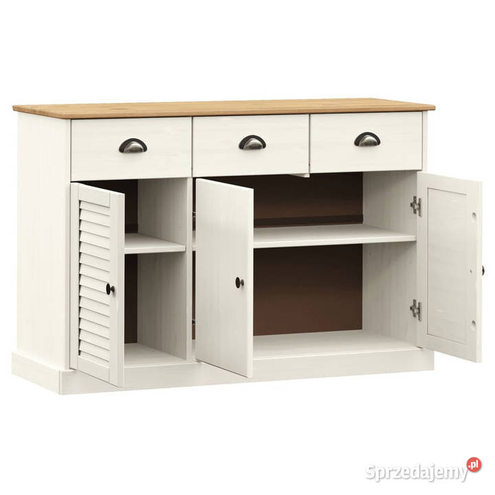 Szafka z szufladami VIGO 113x40x75 biała lita Warszawa