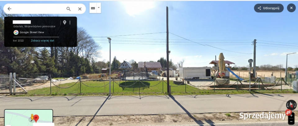 Duża działka budowlana morzem w Gdańsku pełne 1536m2 pomorskie