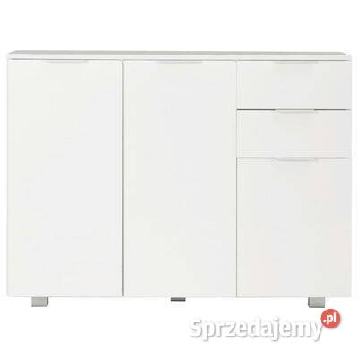 vidaXL Komoda na wysoki połysk biała 107x35x805 mazowieckie