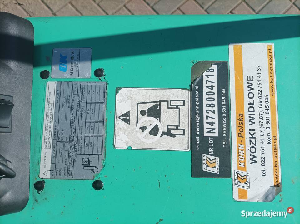Wózek widłowy Mitsubishi EFB10A 30016UDZWIG 1200 Mitsubishi