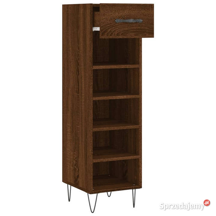 Szafka na buty brązowy dąb 30x35x105 WM829675 Warszawa