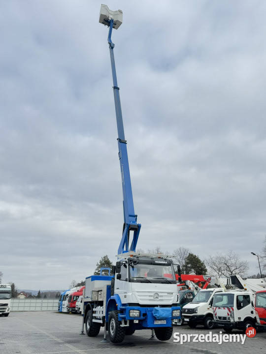 Mercedes AXOR 1829 4x4 Zwyżka RUTHMANN STEIGER Widełki